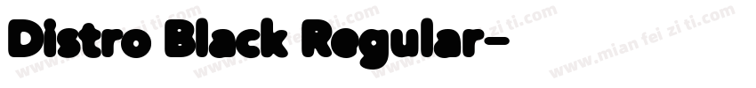 Distro Black Regular字体转换